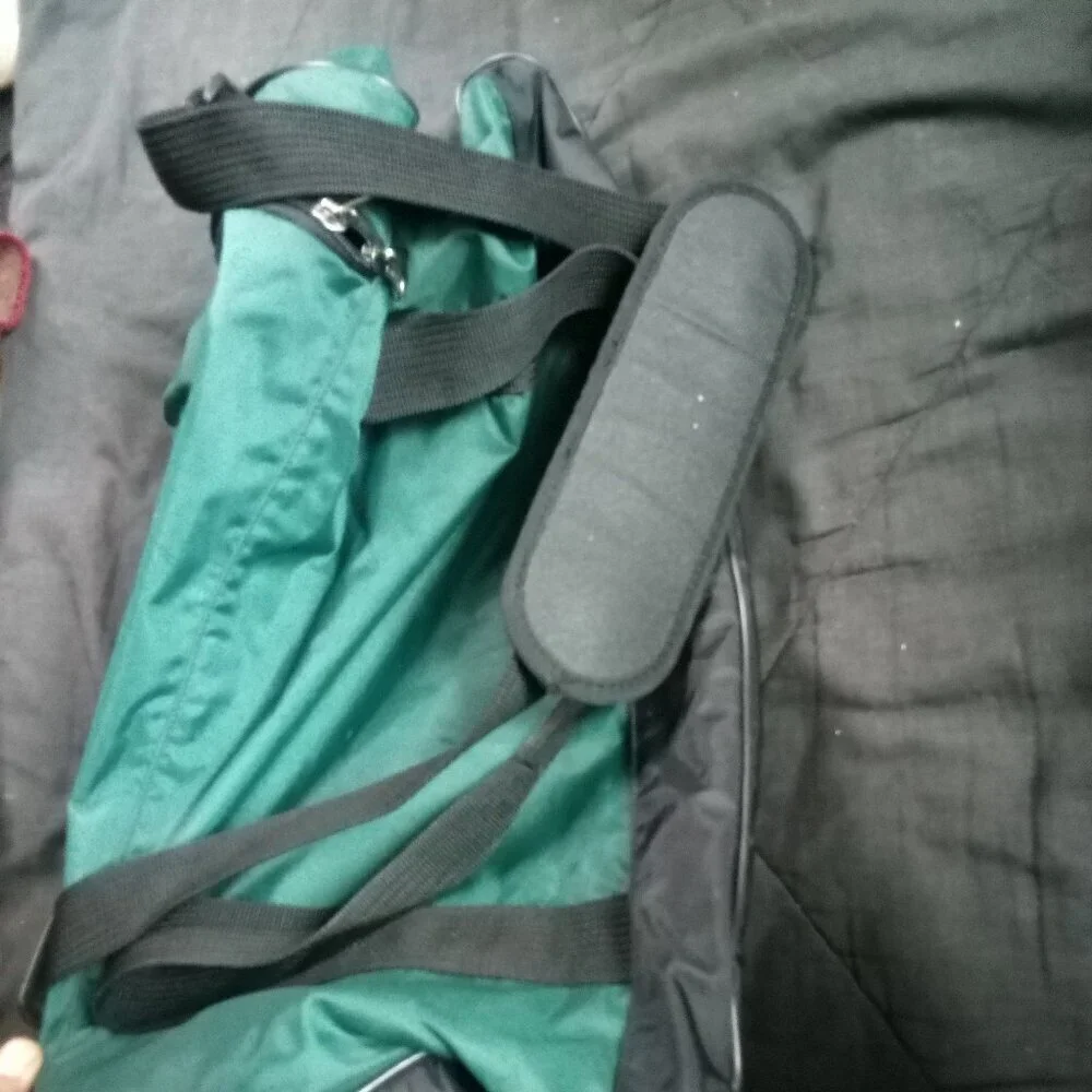 Vintage 90s Nike Swoosh Duffel Bag Teal
